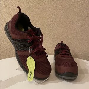 Reebok Print Work ULTK Red maroon steel toe boots work shoes non slip